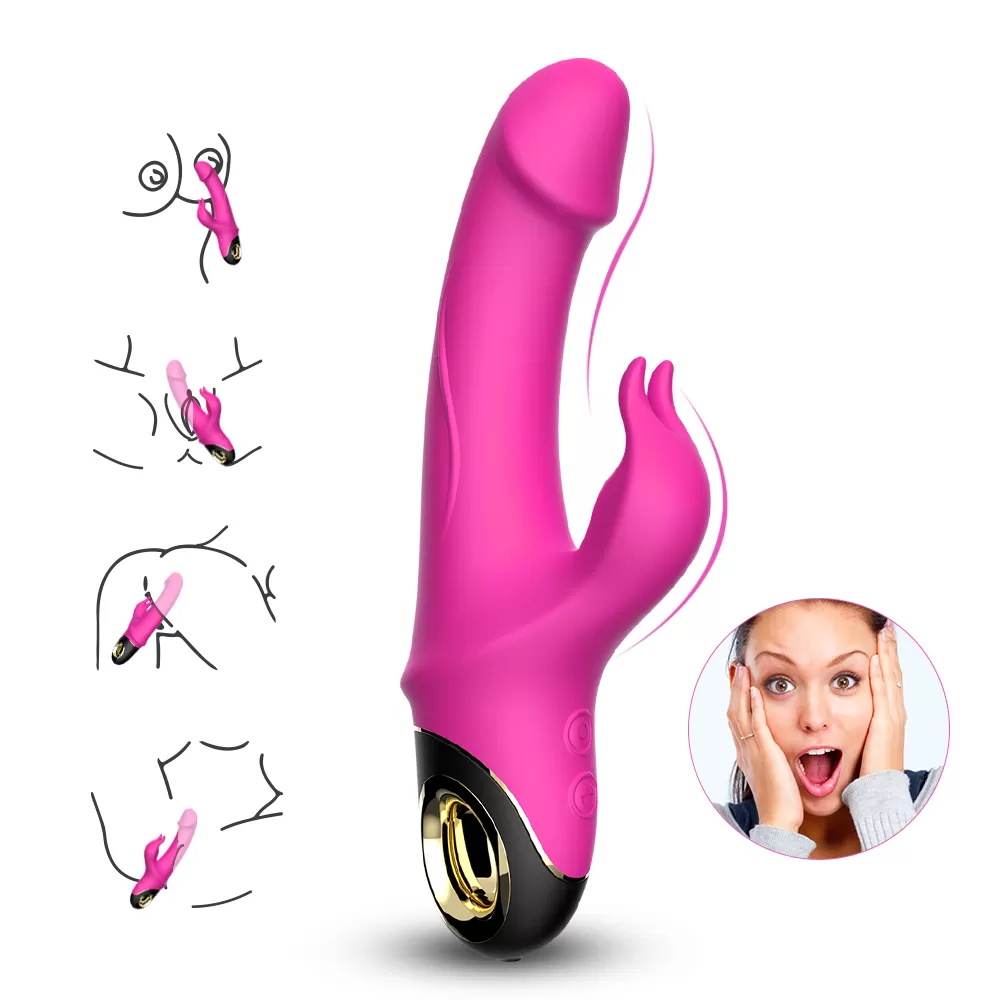 PRIME TOYS Meteror Manyetik Şarjlı Klitoris ve G Spot Uyarıcı 360° Rotasyonlu Rabbit Vibratör detay