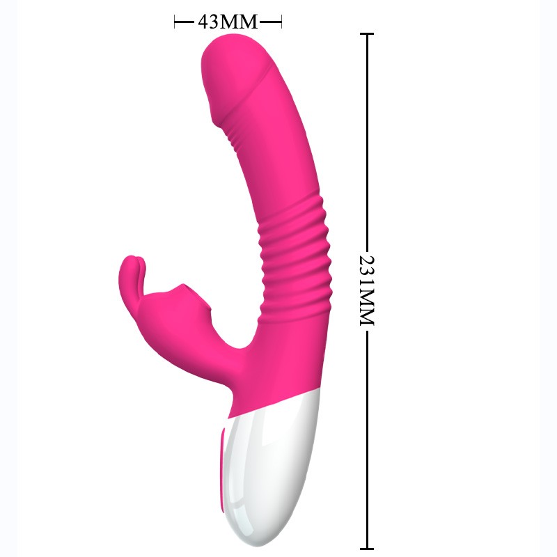 A2 Şarjlı Akıllı Isıtmalı Güçlü Titreşimli G-Spot Klitoris Emiş Uyarıcı Yapay Penis Rabbit Vibratör