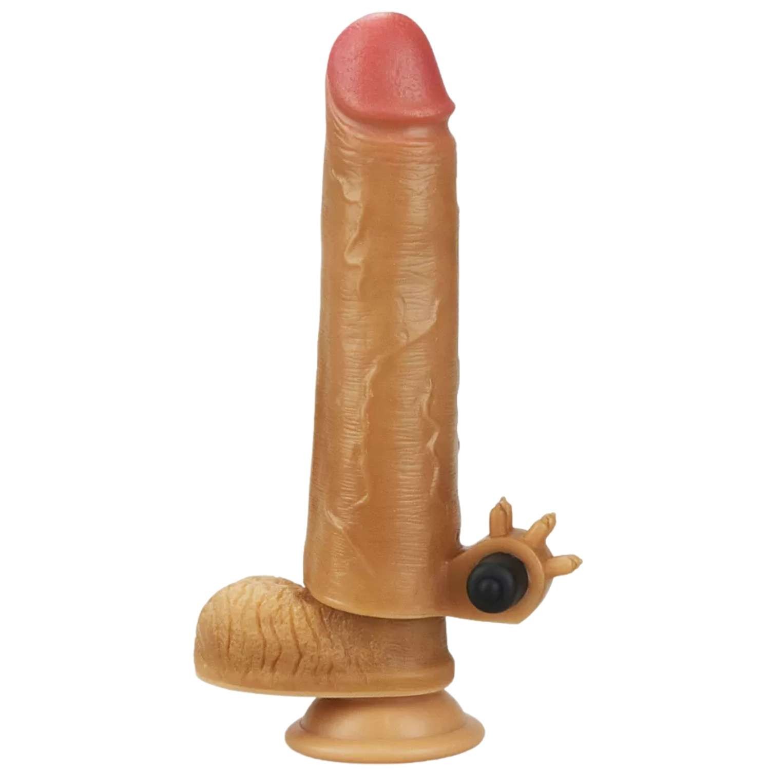 Ultra Gerçekci Klitoris Uyarıcılı Penis Kılıfı - Revolutionary Silicone Nature Extender