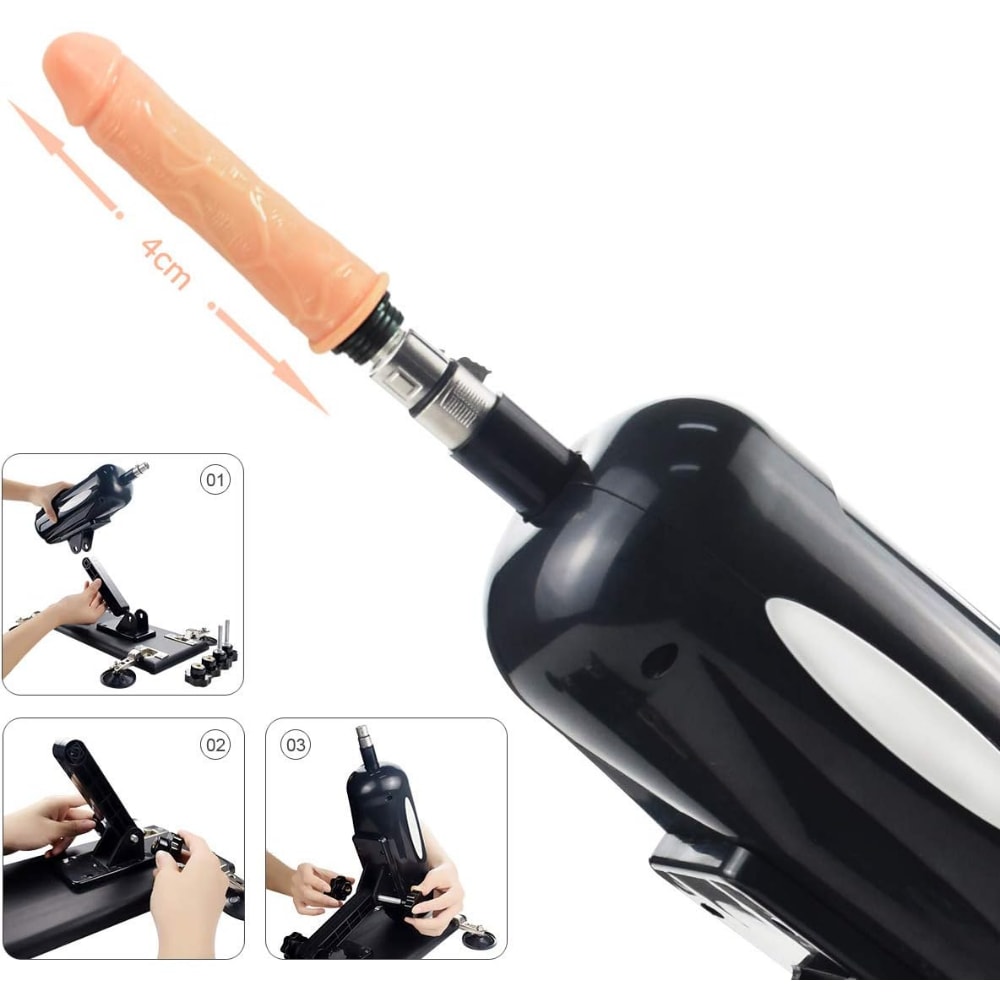 Geliştirilmiş Tam Otomatik Sex Makinesi Çıkar-Tak Teleskopik İleri Geri Hareketli Dildo Vibratör detay