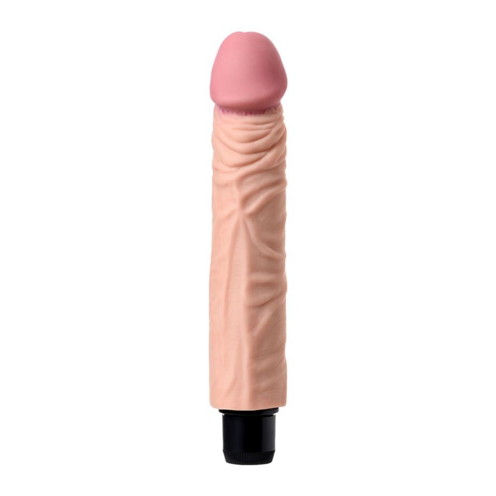 Rican - Yumuşak Doku Gerçekçi Yapay Penis Vibratör Güçlü Titreşimli Realistik Dildo 22x3.6 CM detay