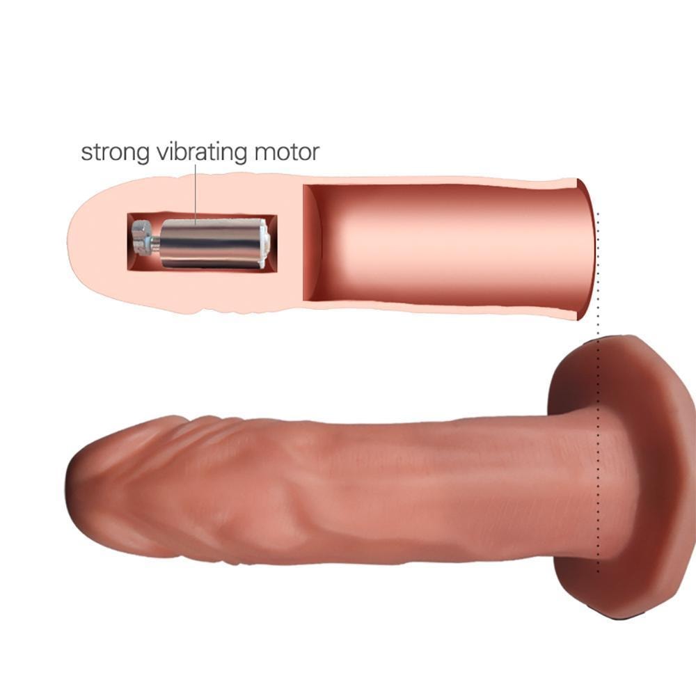 Titreşimli İçi Boş Belden Bağlamalı Penis - Vibrating Unisex Hollow Strap On detay