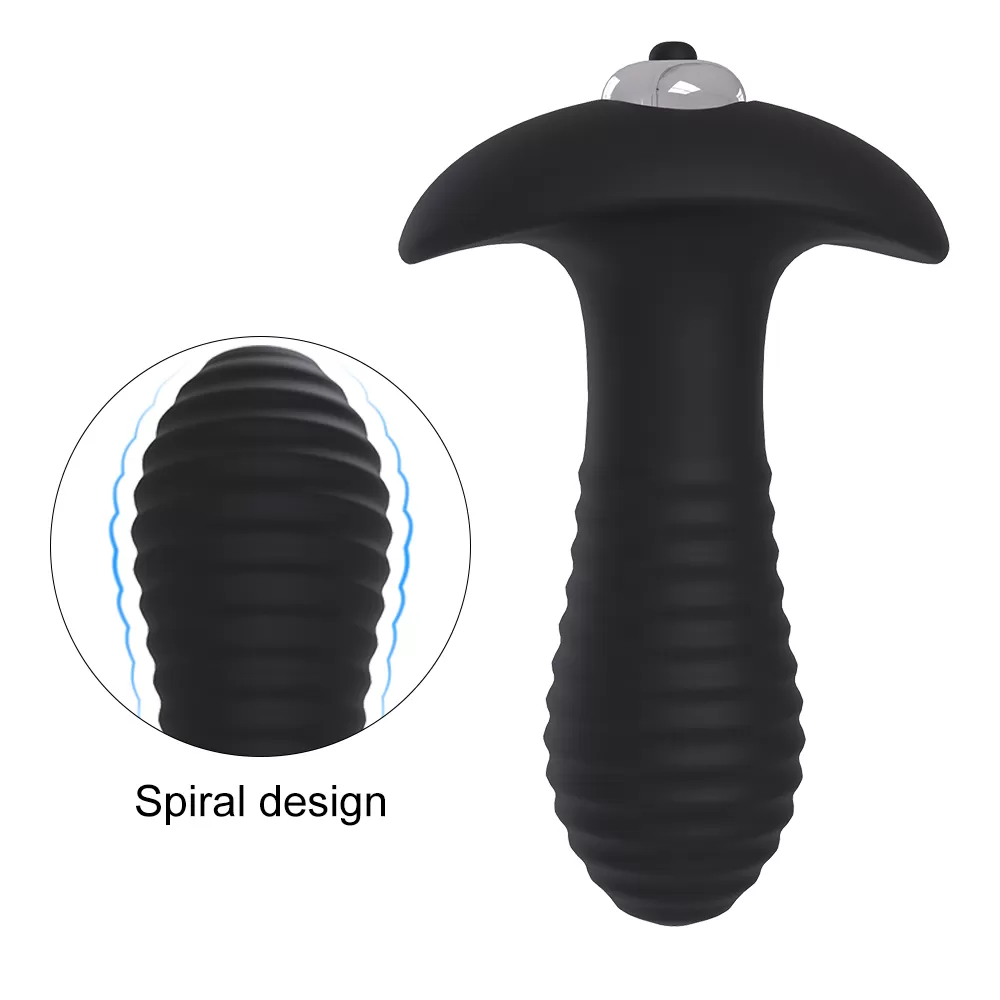 Spiral - Çıkar Tak Bullet Vibratörlü Güçlü Titreşimli 1 Fonksiyonlu Silikon Anal Plug detay