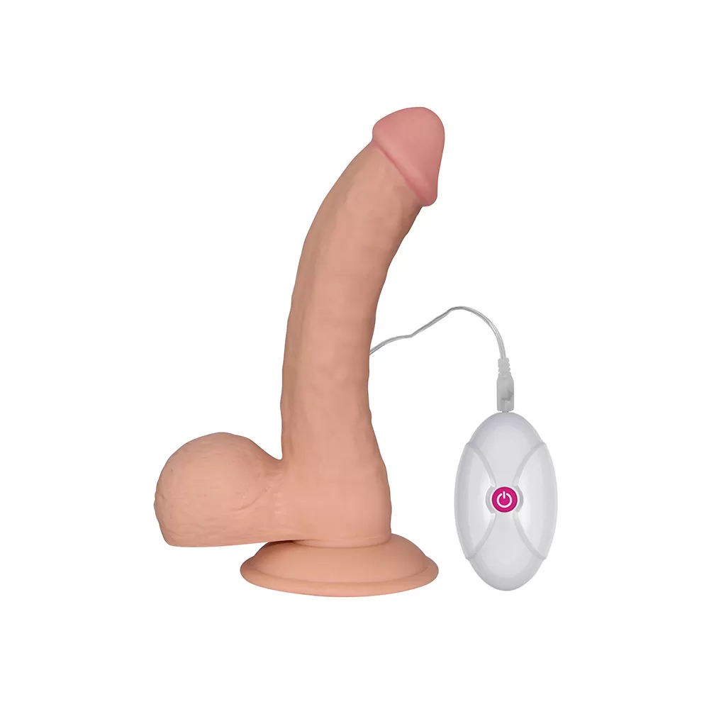 22 CM Titreşimli Ultra Yumuşak Dokulu Belden Bağlamalı Kemerli Realistik Vibratör Penis detay