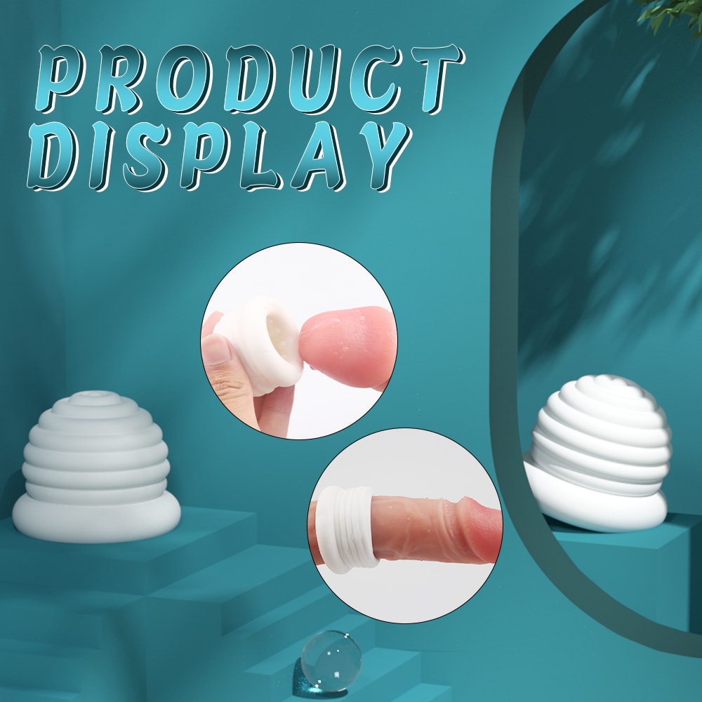 Jelly 4 Çok Kullanımlı Prezervatif Tırtıklı Silikon Penis Başı Kılıfı detay
