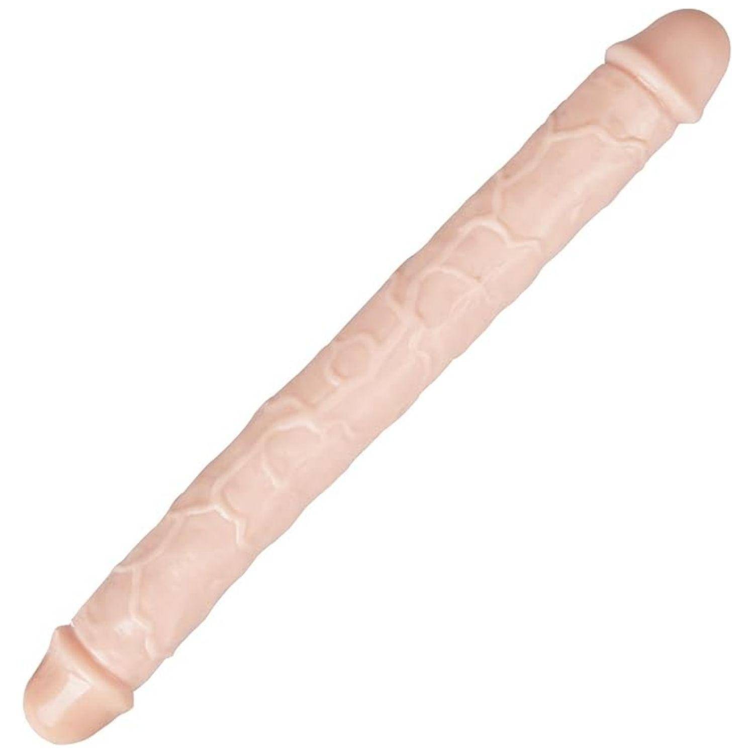 Ultra Soft Realistic Double Ended Dildo Yumuşak Doku Gerçekçi Çift Taraflı Realistik Yapay Penis 33 CM detay