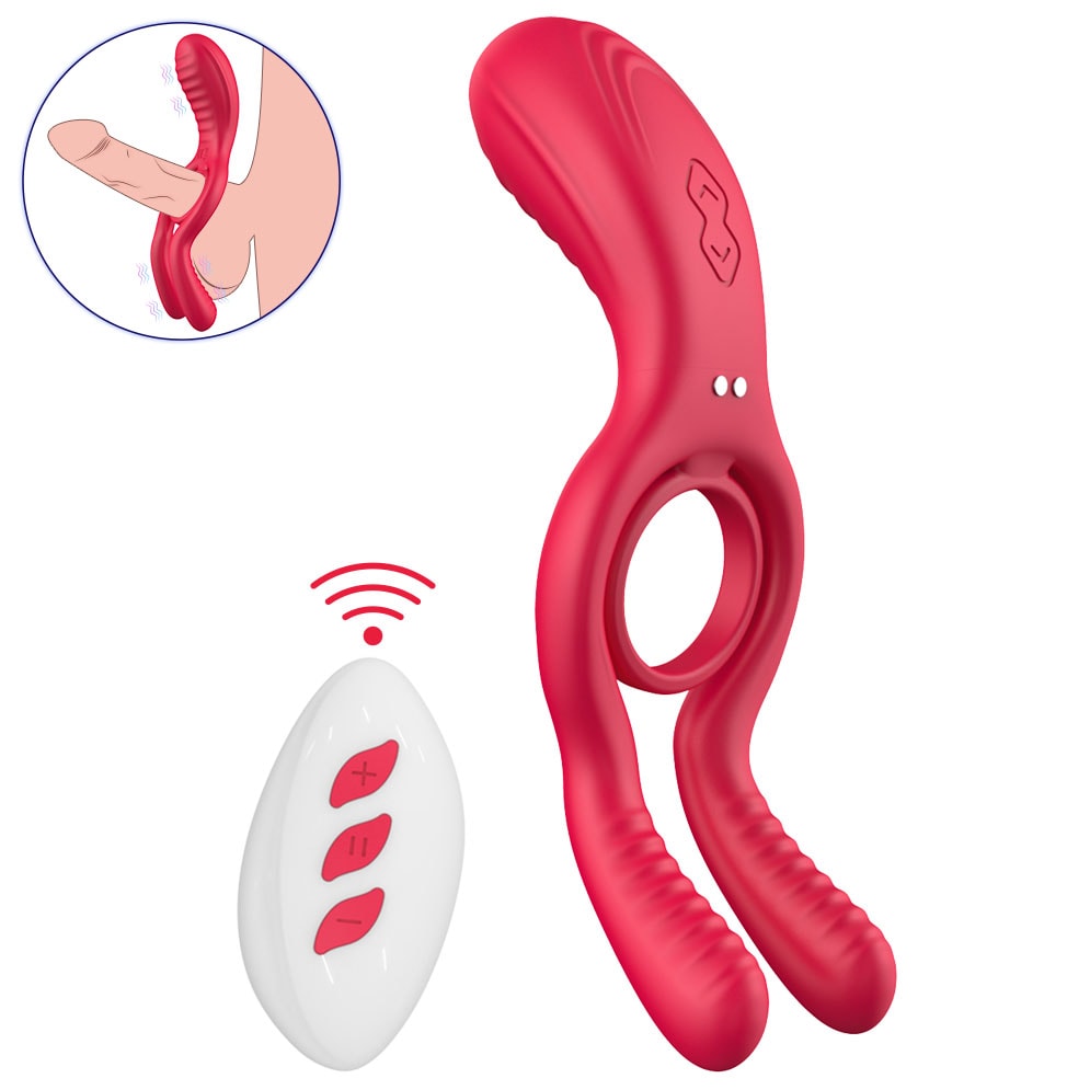Singun - Şarjlı Uzaktan Kumandalı Klitoris Uyarıcı Vibratör Testis ve Perine Uyarıcı Penis Halkası