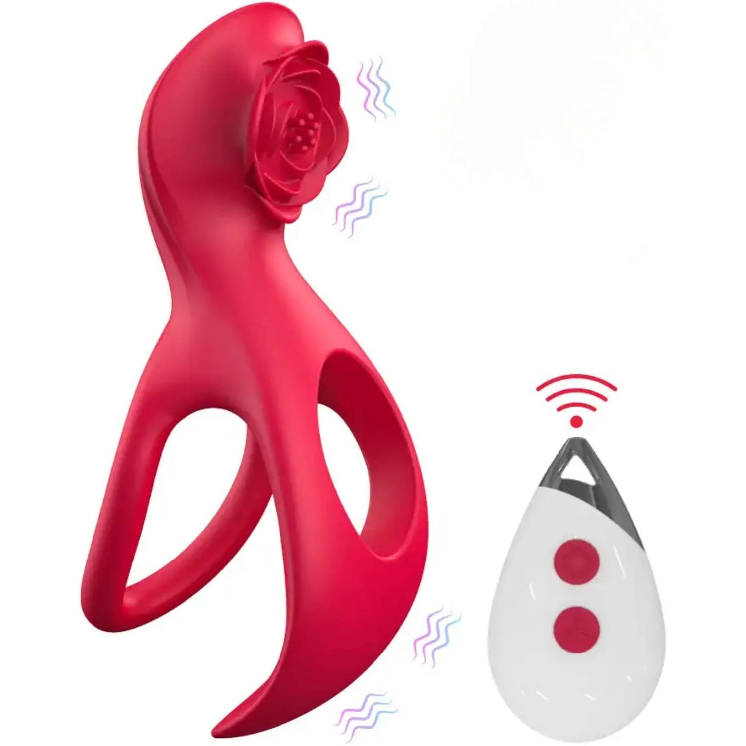 Nolan - Şarjlı Uzaktan Kumandalı Klitoris Uyarıcı Vibratör Testis ve Penis Halkası