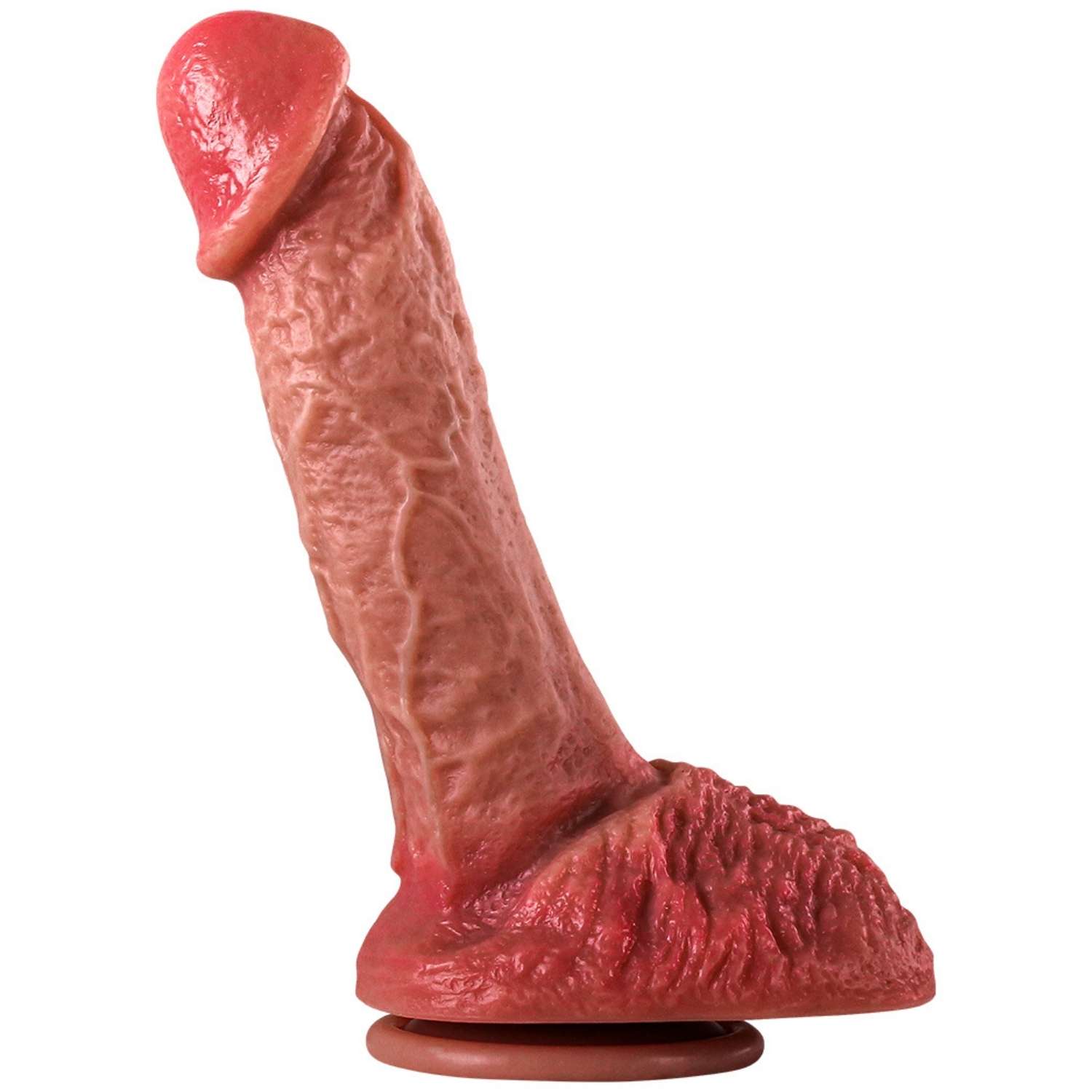 Luke - Ultra Yumuşak Dokulu Realistik Dildo Çift Katmanlı Silikon Gerçekçi Yapay Penis 20x4.2 CM