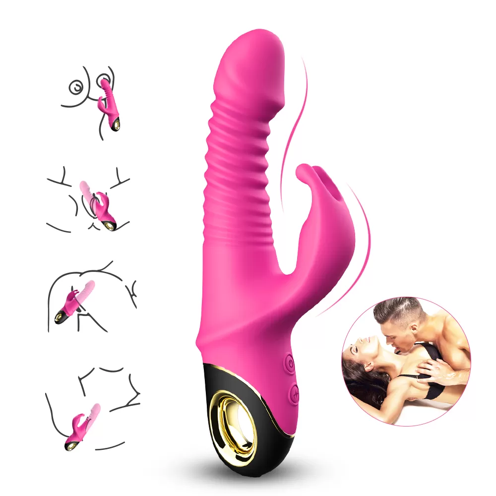 PRIME TOYS Zing İleri Geri ve Rotasyon Hareketli Su Geçirmez Klitoris Uyarıcı Rabbit Vibratör detay