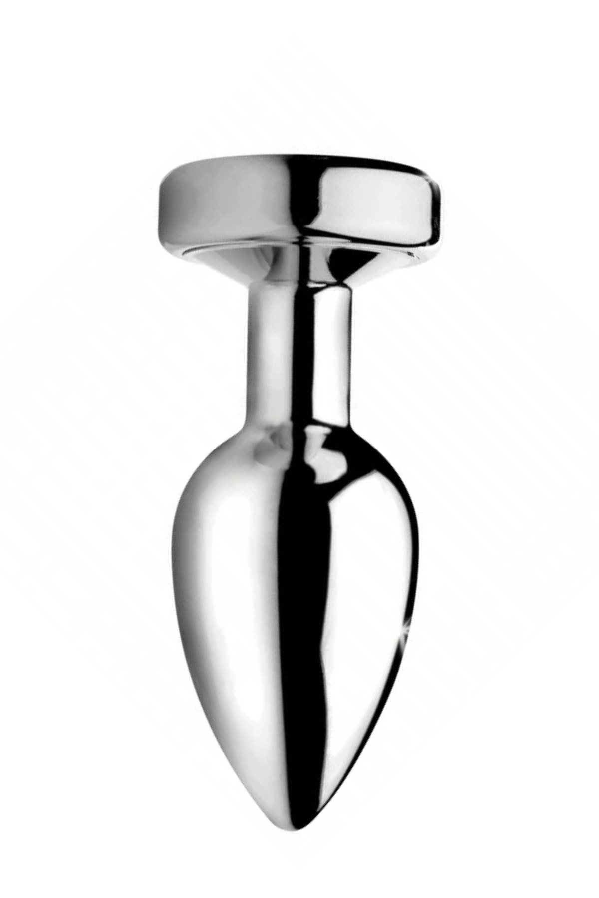 Paslanmaz Çelik Led Işıklı Pürüzsüz Silver Metal Anal Butt Plug detay