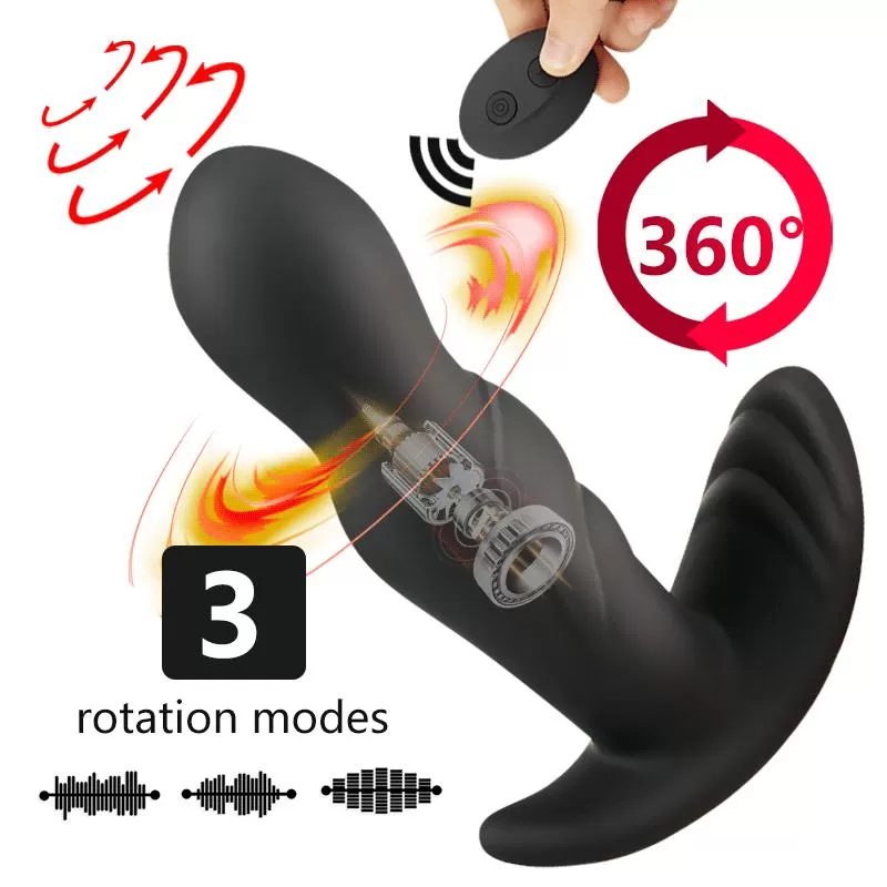 GUST Kablosuz Kumandalı Prostat ve Perine Uyarıcı Rotasyonlu ve Güçlü Titreşimli 2 in 1 Vibratör detay