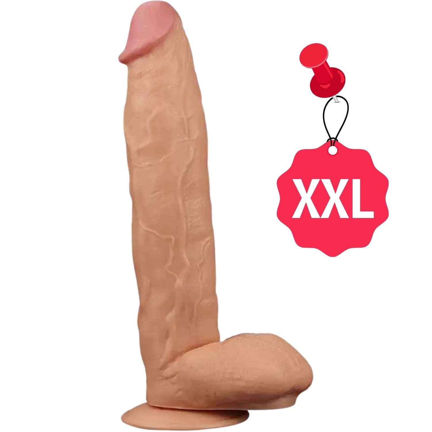 Legendary King Sized - Büyük Boy Kalın Realistik Dildo XXL Size Ekstra Büyük Gerçekçi Yapay Penis 30x6 CM