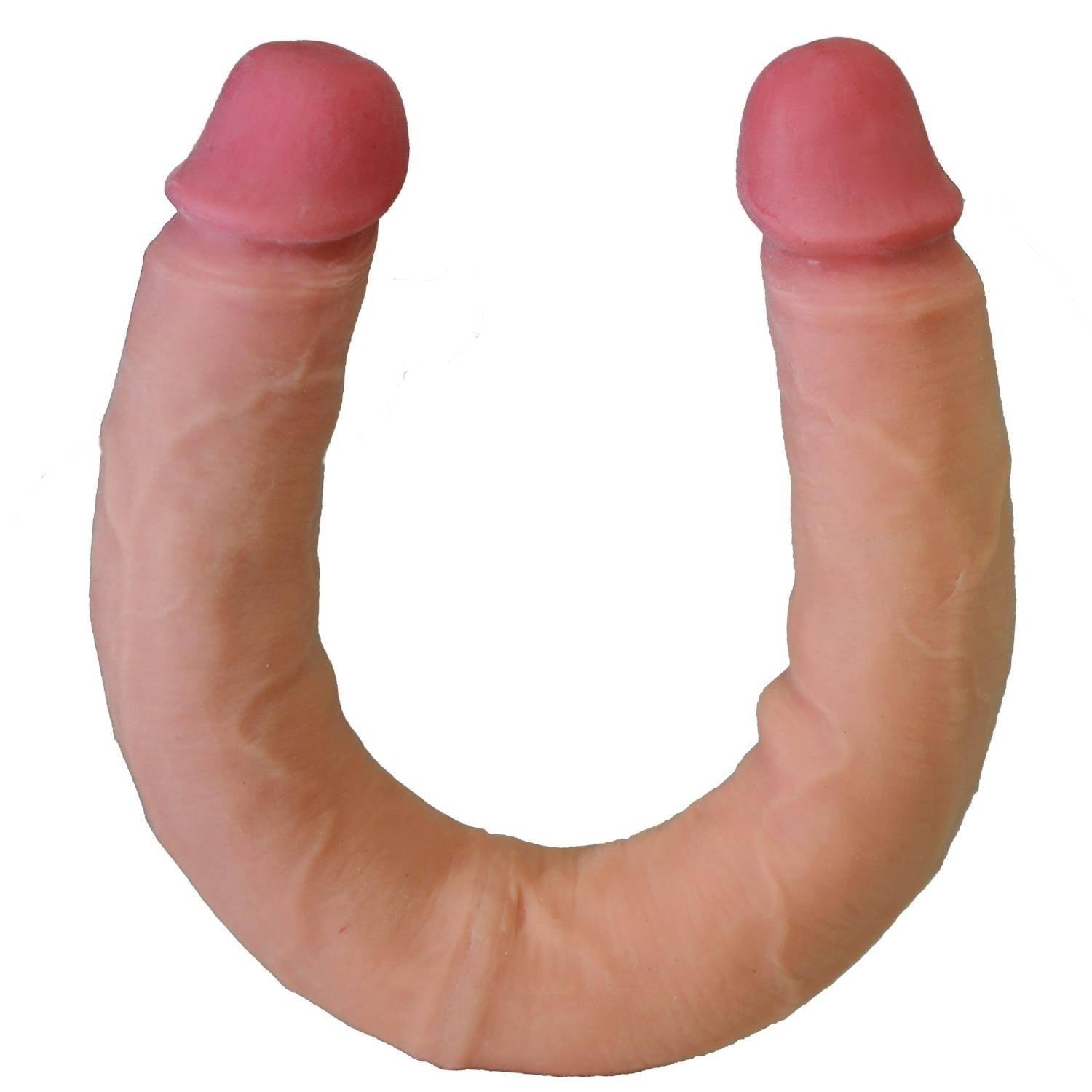 Zach - Sliding Skin Ultra Soft Realistic Double Ended Dildo Hareketli Kayar Deri Çift Katmanlı Çift Taraflı Gerçekçi Yapay Penis 45 CM detay