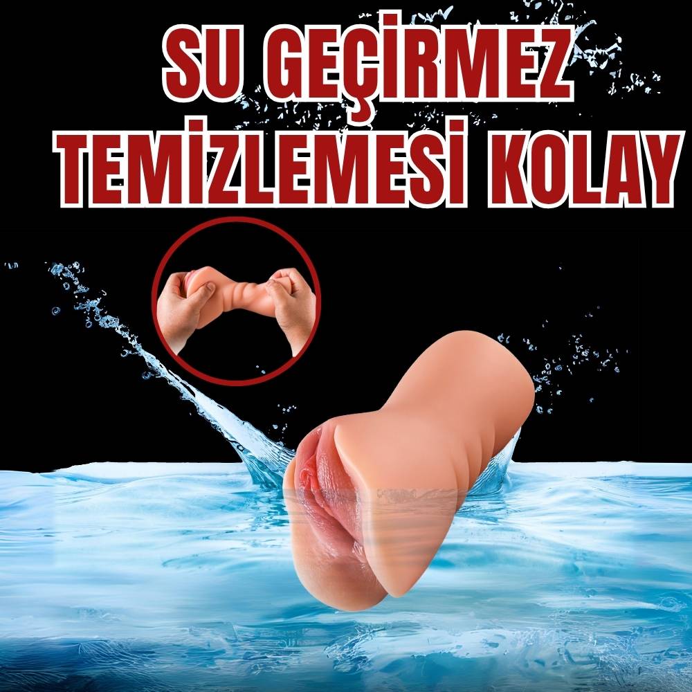 Candice - Gerçekçi Yumuşak Doku Titreşimli Suni Vajina Realistik Mastürbatör 15.5 CM