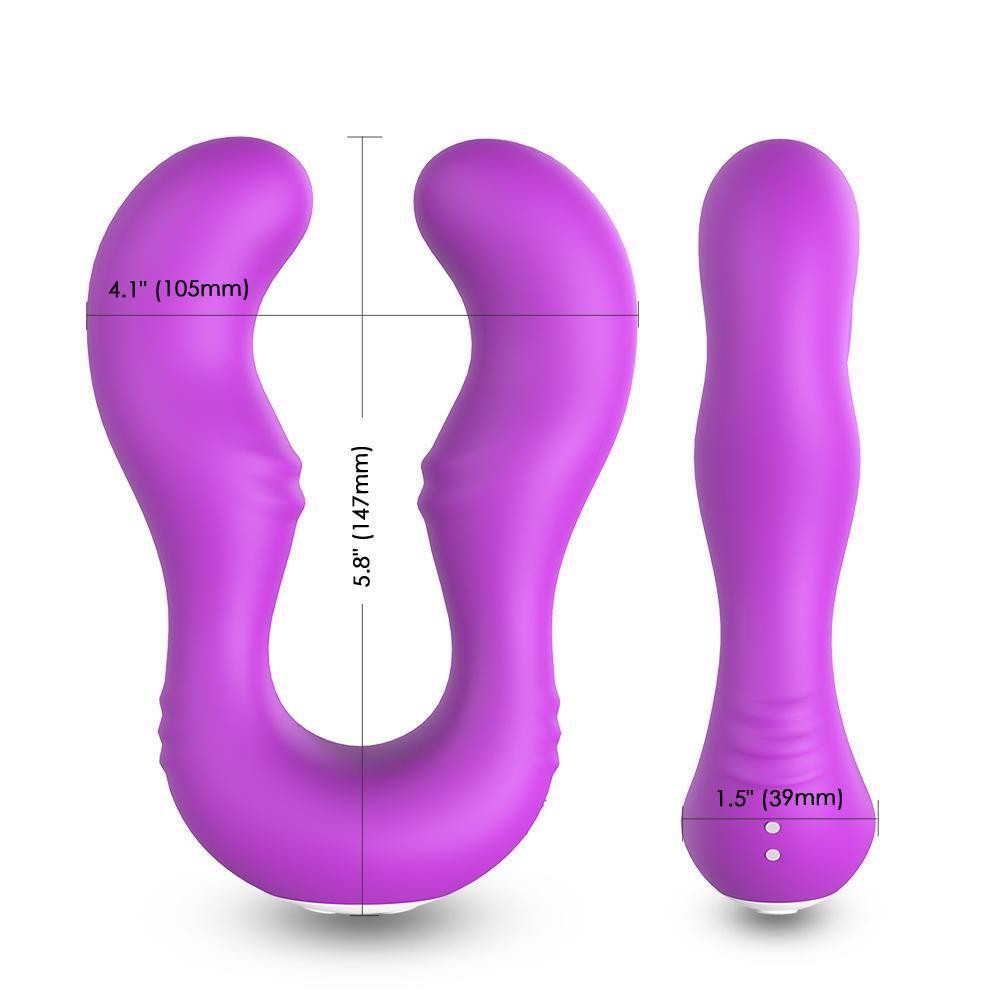 SERAPH Strapless Çift Taraflı G Spot Çatal Vibratör - Mor