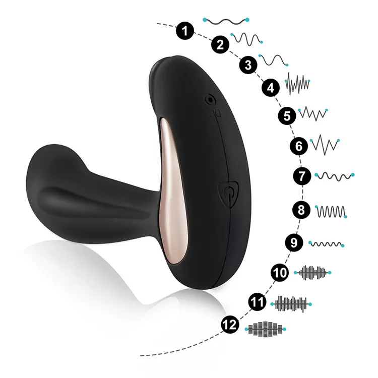 Prostate Massager - Şarjlı Kablosuz Kumandalı Aynı Anda Perine ve Prostat Uyarıcı Güçlü Titreşimli Masaj Vibratör detay