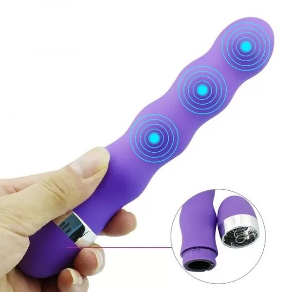 Anal Beads Güçlü Titreşimli Kademeli Hızı Ayarlanabilir G Nokta Uyarıcı Anal Vibratör