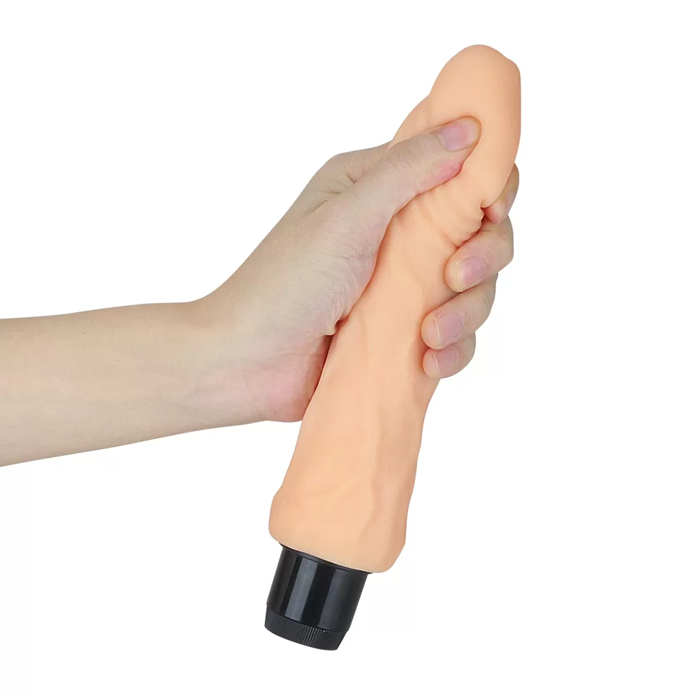 Xtreme Feel - Multi Speed Güçlü Titreşimli Yumuşak Doku Realistik Dildo Testissiz Gerçekçi Yapay Penis 20x3.8 CM detay