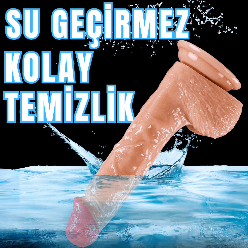 Güçlü Vantuzlu Damarlı Realistik Dildo Gerçekçi Yapay Penis 21x3.7 CM