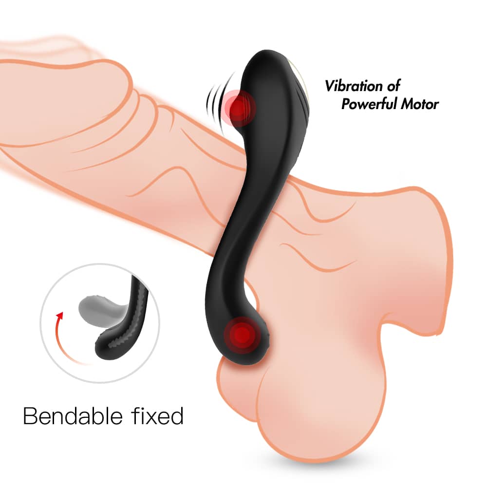 Veyron - Şarjlı Güçlü Titreşimli Testis ve Klitoris Uyarıcı Vibratör Penis Yüzüğü detay