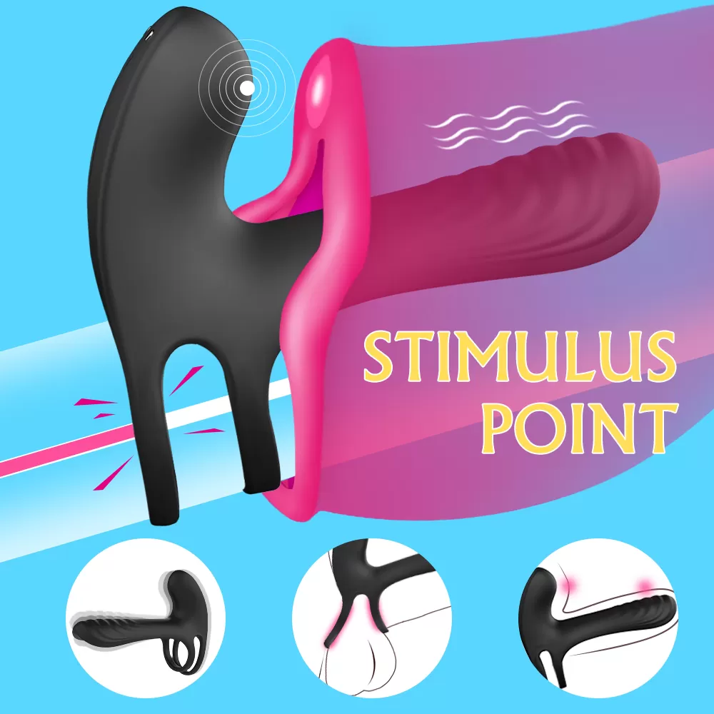 Frank Rct Şarjlı Kumandalı G Nokta ve Klitoris Uyarıcı Vibratör Testis Halkalı Titreşimli Penis Yüzüğü detay