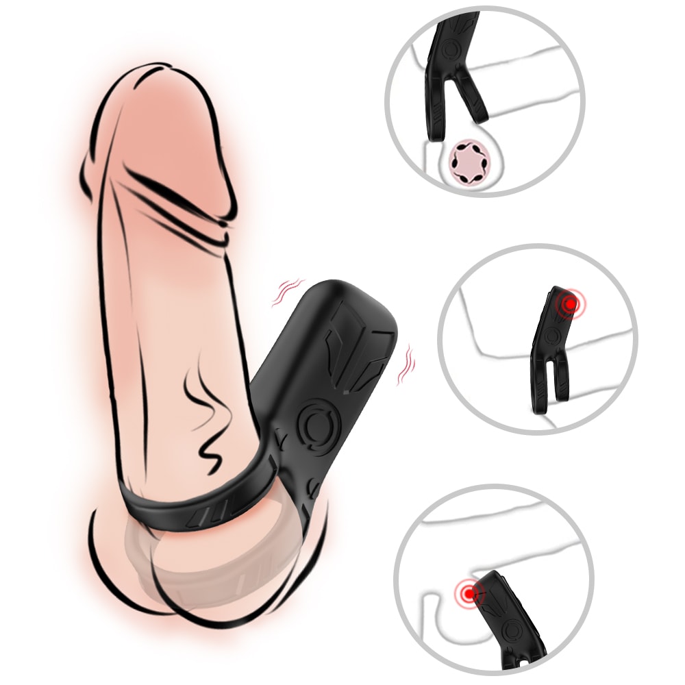 PRIME TOYS Rinse Şarjlı Güçlü Titreşimli Su Geçirmez Klitoris Uyarıcı Testis ve Penis Yüzüğü detay