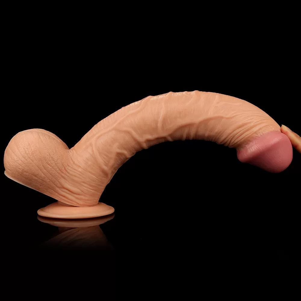 Legendary King Sized - Büyük Boy Kalın Realistik Dildo XXL Size Ekstra Büyük Gerçekçi Yapay Penis 33x5.5 CM detay