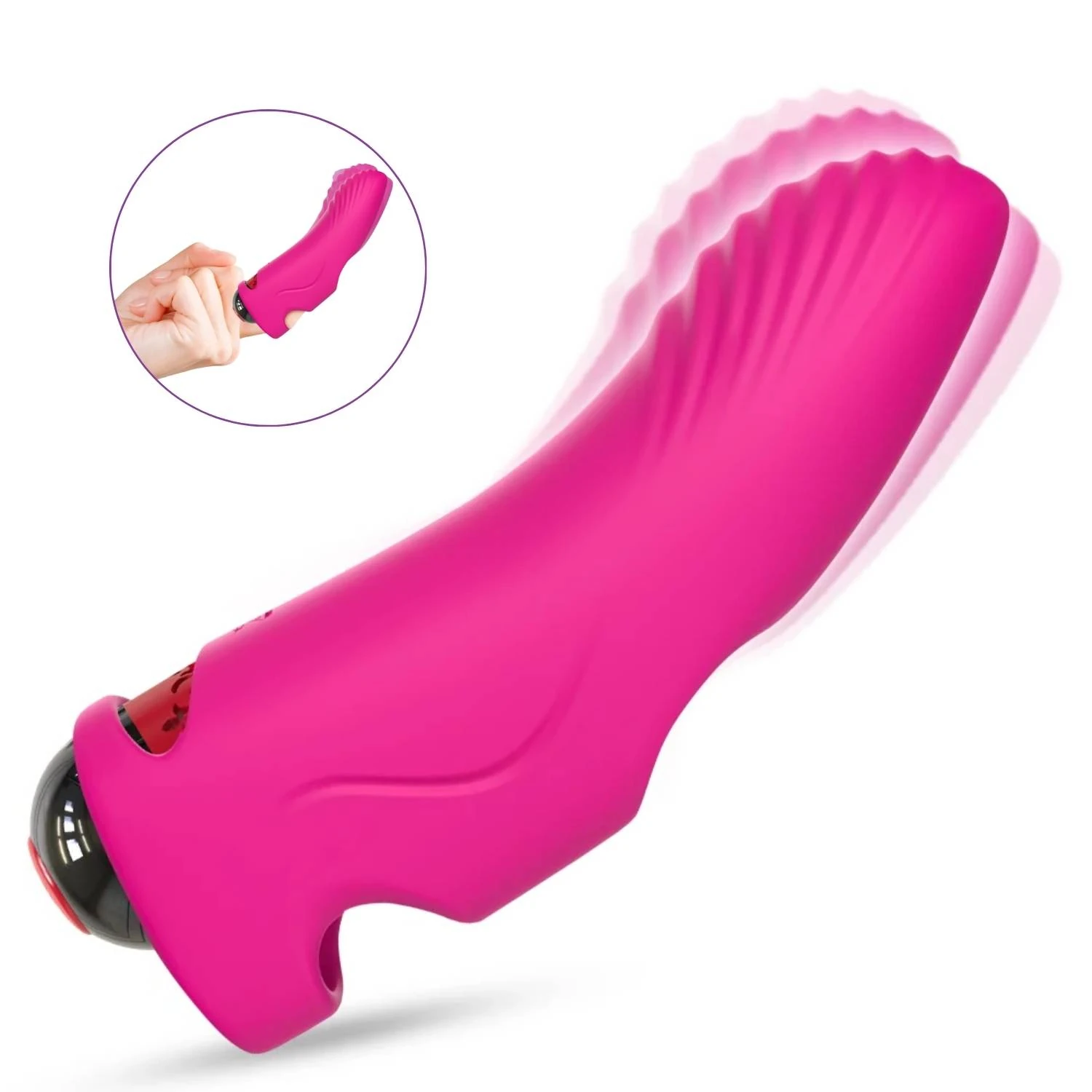 Aurora - Şarjlı G Nokta ve Klitoris Uyarıcı Parmağa Takılabilir Mini Vibratör