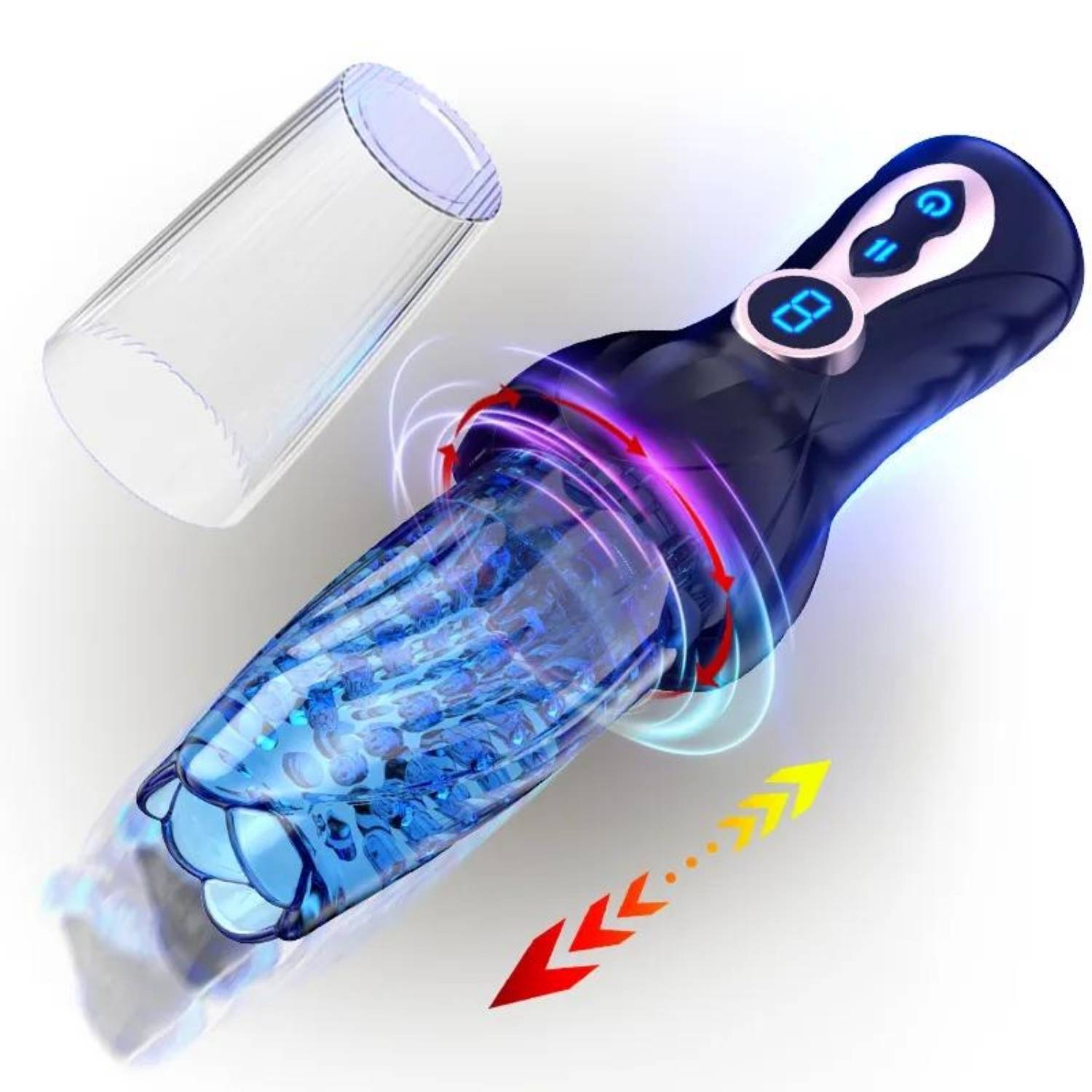 Masterbator - Şarjlı 360° Rotasyon (Dönme) ve İleri Geri Hareketli Otomatik Mastürbatör detay
