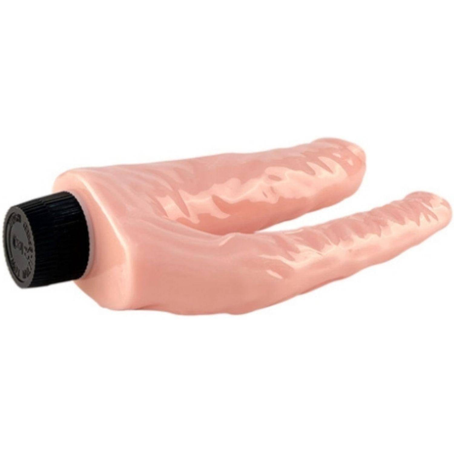 Ultra Soft Realistic Double Penetrator Dildo Vibrator Yumuşak Doku Gerçekçi Çift Taraflı Titreşimli Realistik Yapay Penis detay