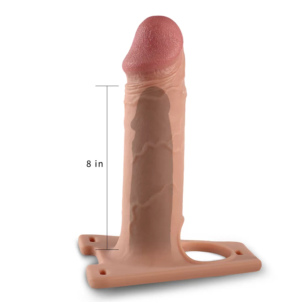 Hollow Big - Yumuşak Doku İçi Boş Realistik Strapon Dildo Kemerli Belden Bağlamalı Gerçekçi Yapay Penis detay