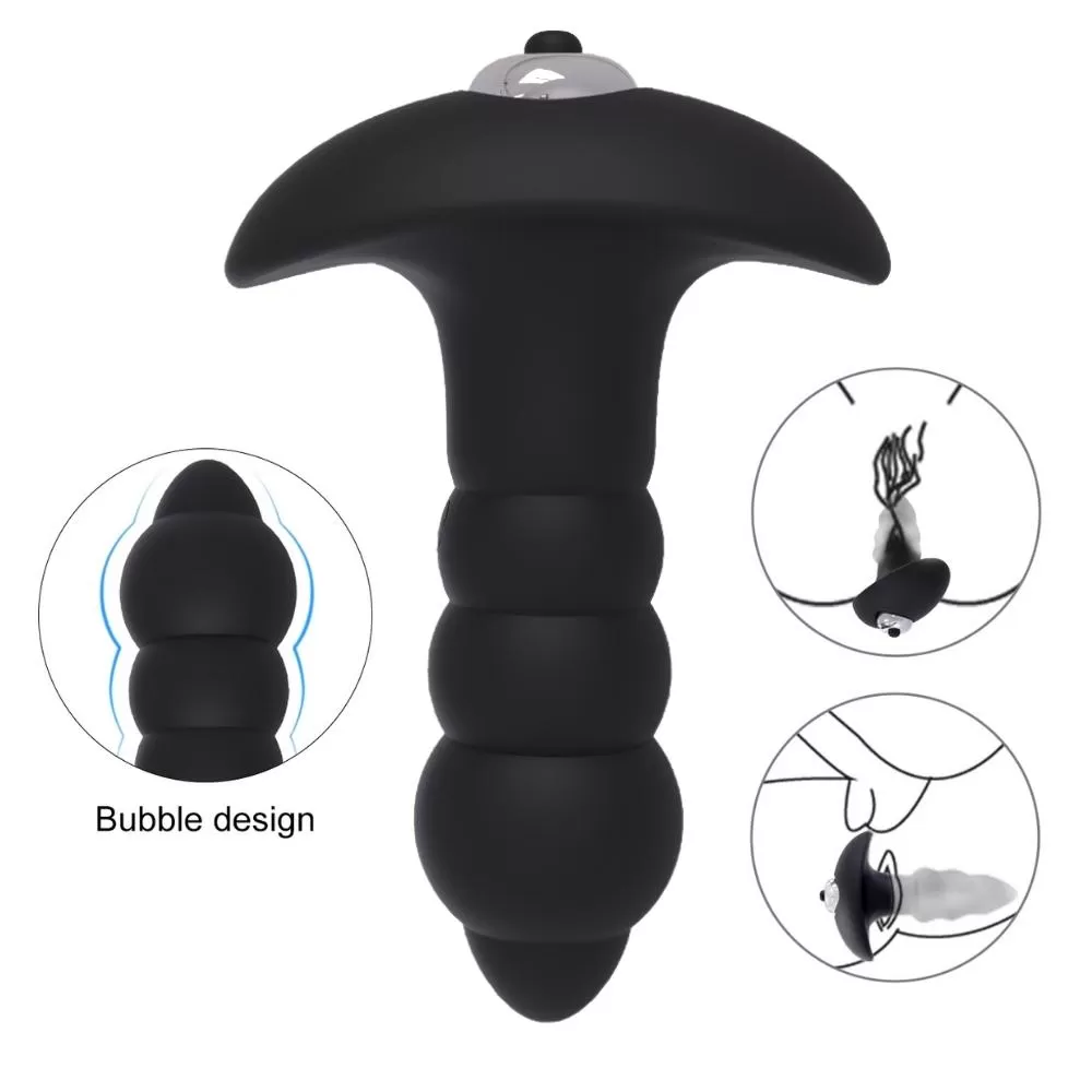Bubble - Çıkar Tak Bullet Vibratörlü Güçlü Titreşimli 1 Fonksiyonlu Silikon Anal Plug detay