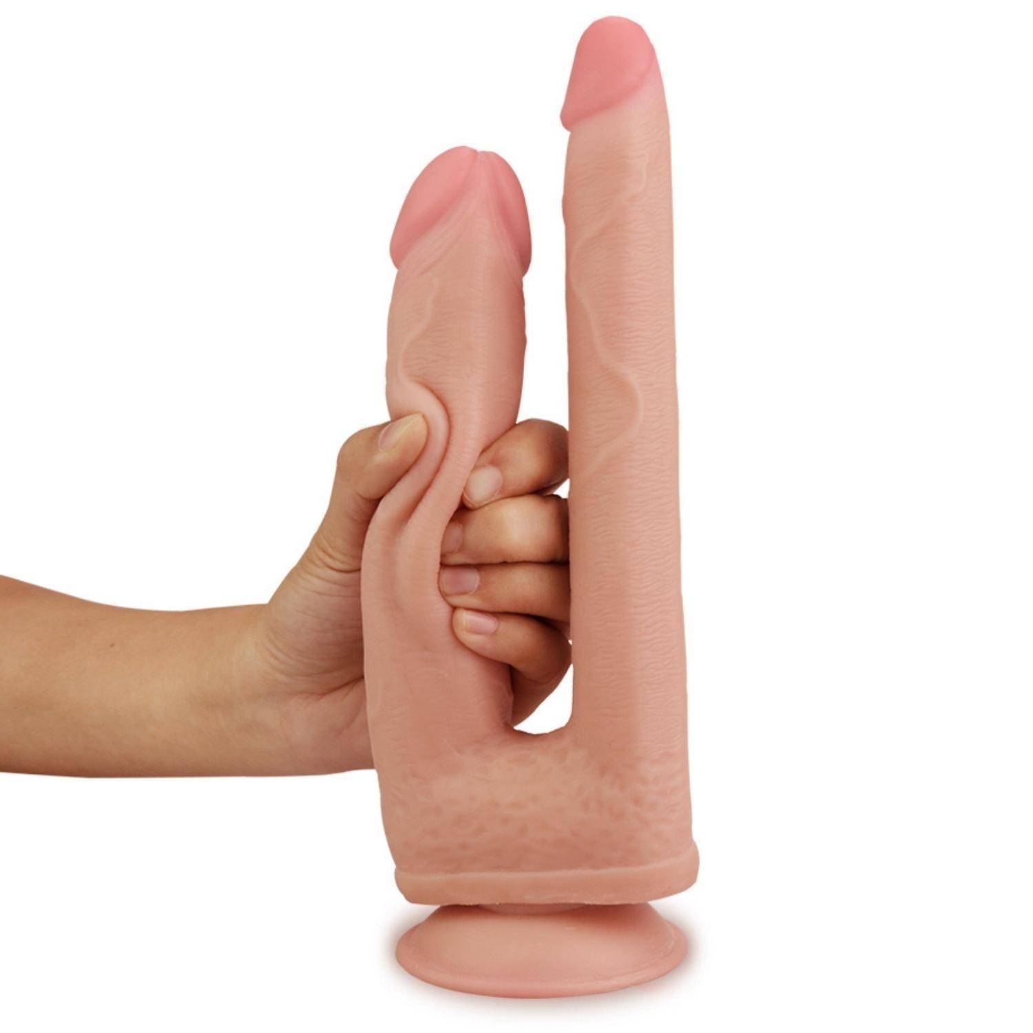 Ryder - Çift Taraflı Hareketli Kayar Deri Çift Katmanlı Realistik Vibratör Dildo Ultra Yumuşak Gerçekçi Titreşimli Yapay Penis detay