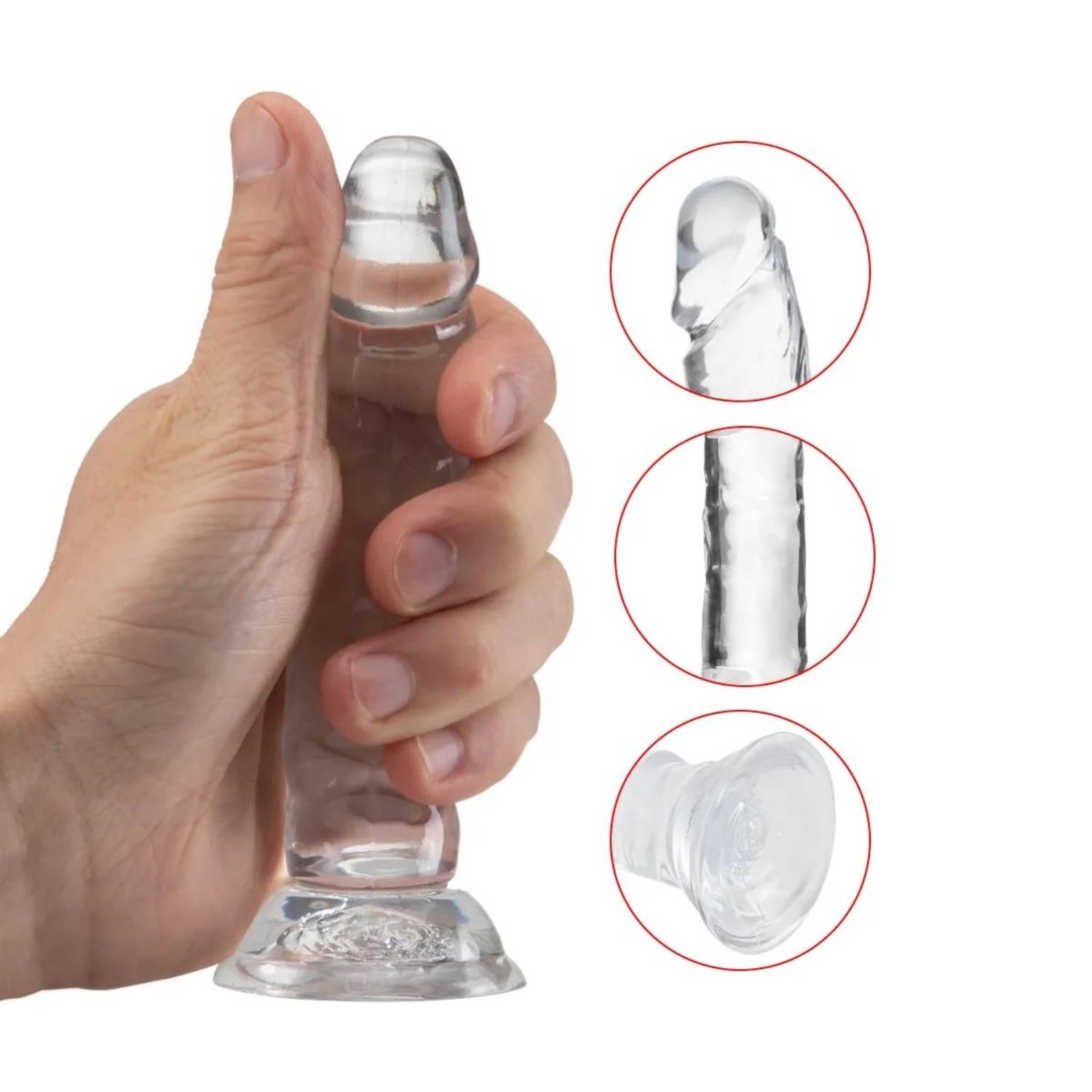 Leo - Ultra Soft Realistic Mini Anal Dildo Yumuşak Doku Gerçekçi Testissiz Realistik Anal Yapay Penis 13 CM detay