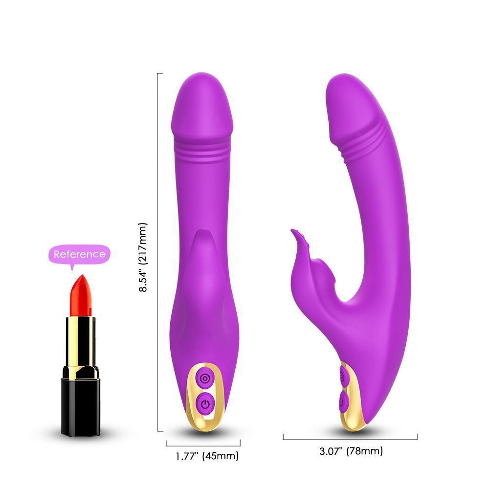 AMANT Şarjlı G Spot Uyarıcı ve Klitoris Emiş Güçlü Rabbit Vibratör