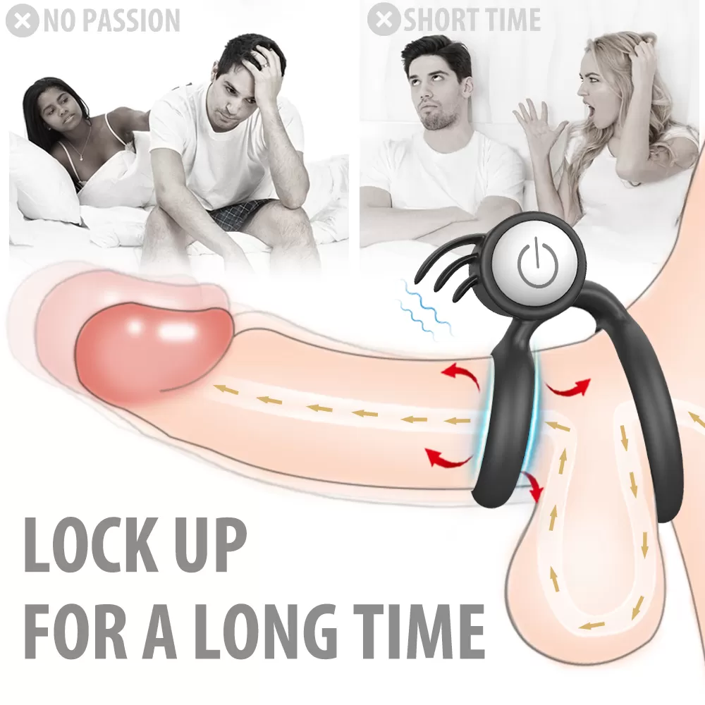 Nightcrawler Klitoris Uyarıcı Vibrator Güçlü Titreşimli Testis Halkalı Penis Yüzüğü detay