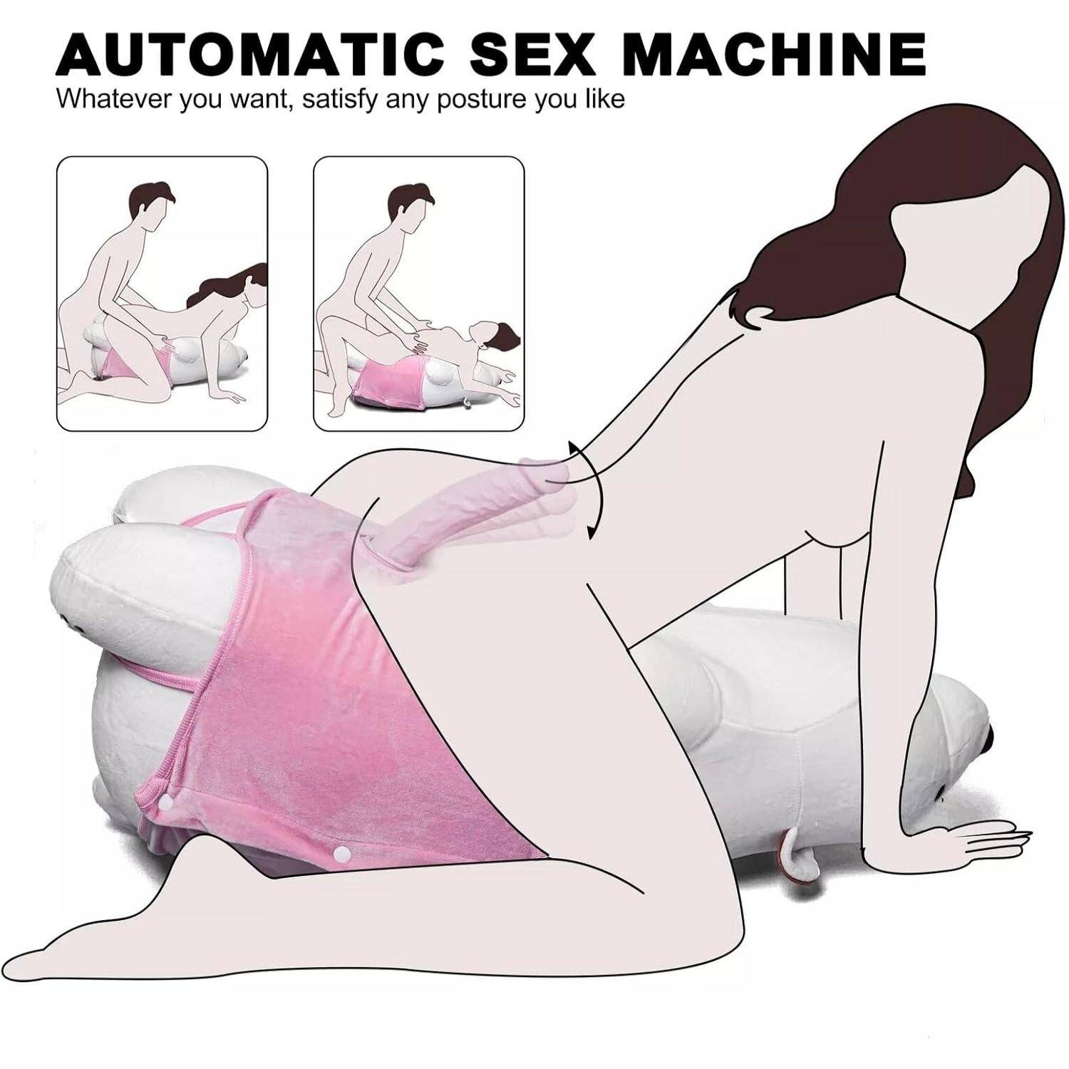 Polar Bear Sex Machine - Şarjlı Kumandalı İleri Geri Hareketli Isıtmalı Titreşimli Peluş Ayı Sex Makinesi detay
