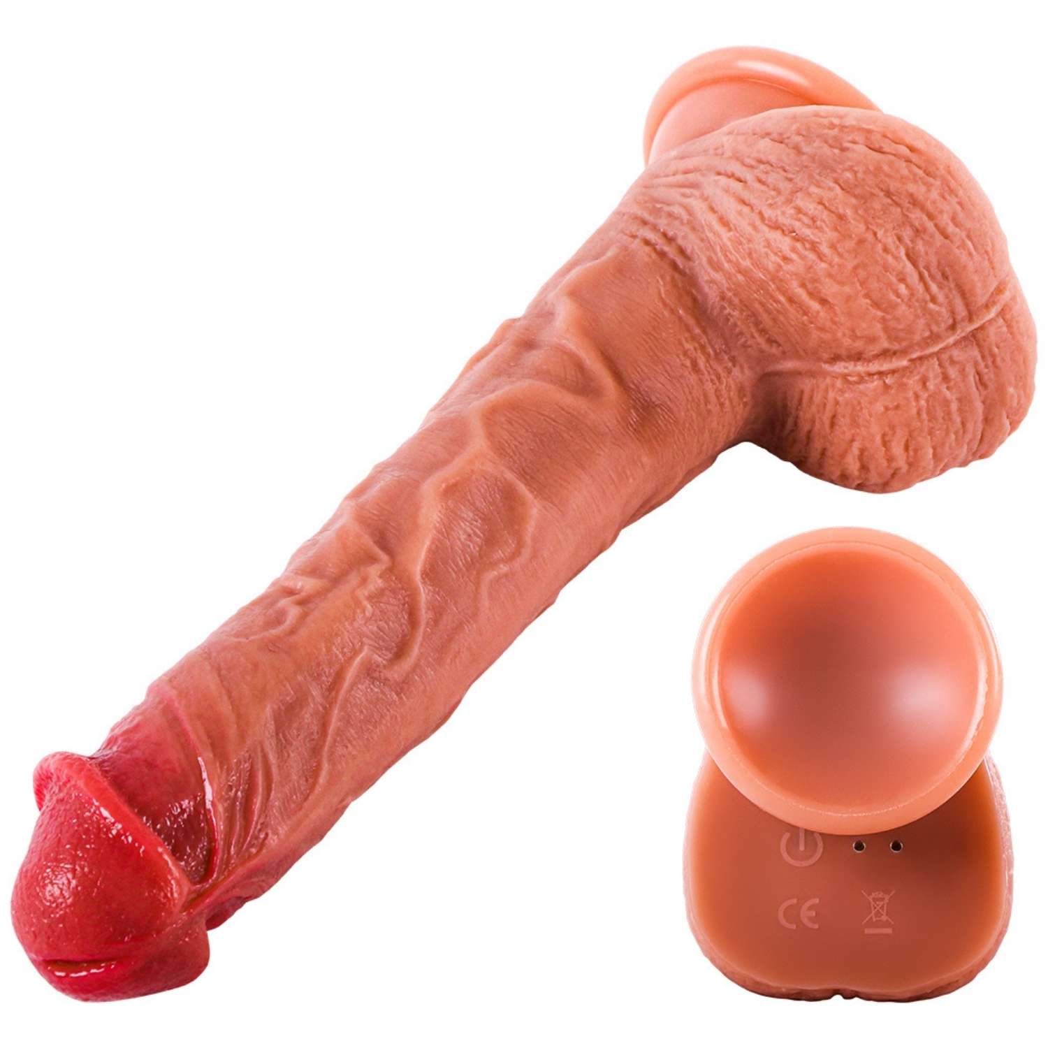 Oscar - Ultra Yumuşak Dokulu Realistik Dildo Çift Katmanlı Silikon Gerçekçi Yapay Penis 23x4.5 CM