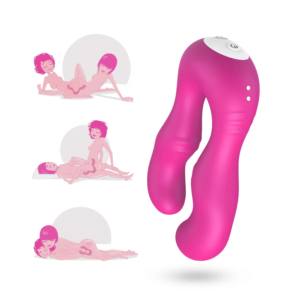 Seraph - Şarjlı Çatal Çift Taraflı Çift Motorlu Güçlü Titreşimli Vibratör Esnek Silikon Strapless Strapon detay