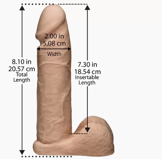 VacULock™ Set 20Cm Ultraskyn™ Ultra Harness 2 Belden Bağlamalı Realistik Penis