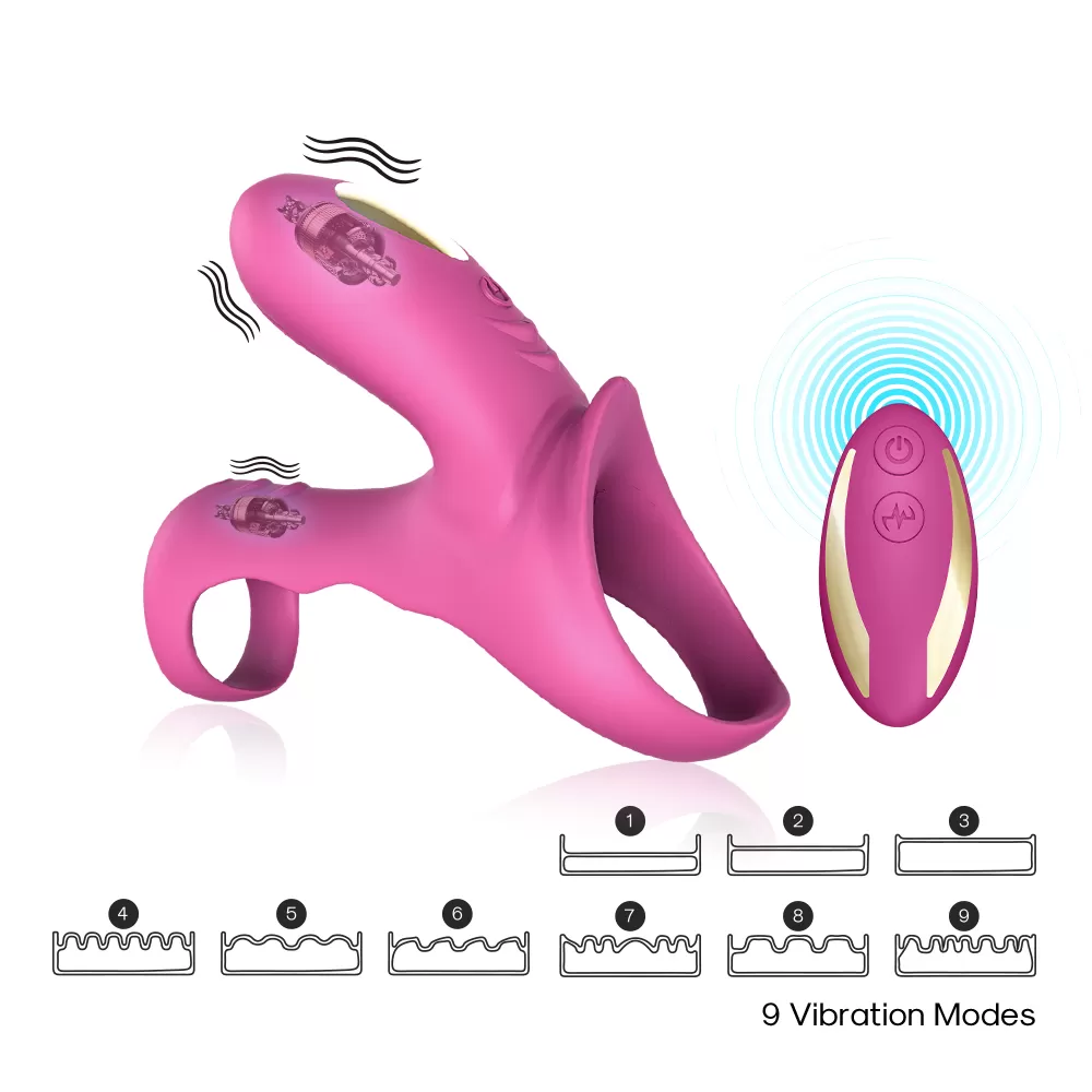 RANGER PRO Klitoris ve G Nokta Uyarıcı Testis ve Penis Halkası - Pembe detay