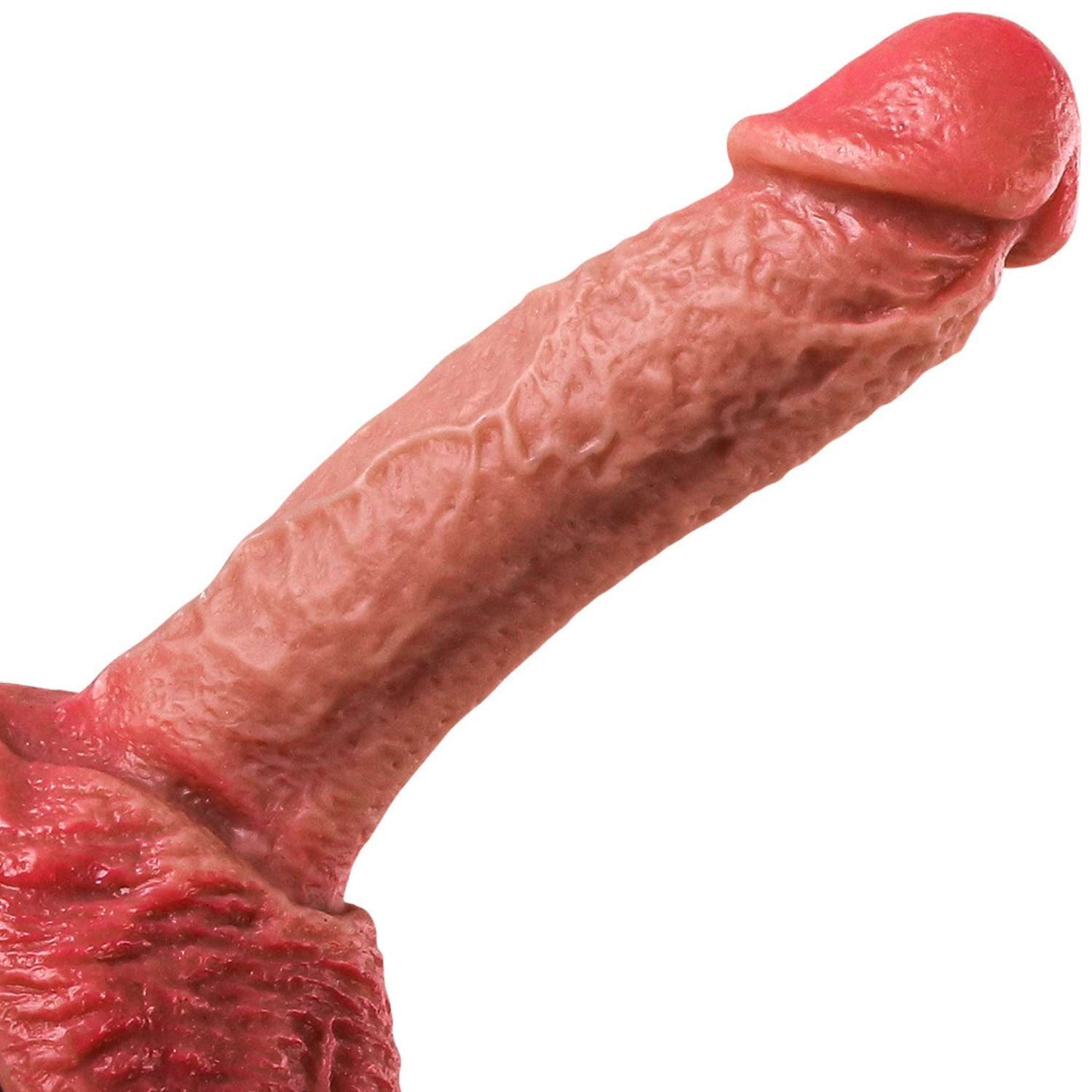 Luke - Ultra Yumuşak Dokulu Realistik Dildo Çift Katmanlı Silikon Gerçekçi Yapay Penis 20x4.2 CM