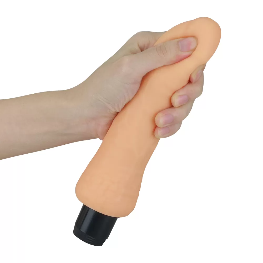 Xtreme Feel - Multi Speed Güçlü Titreşimli Yumuşak Doku Realistik Dildo Testissiz Gerçekçi Yapay Penis 20x4 CM detay