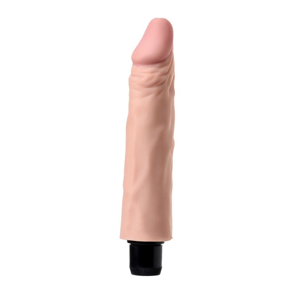 Toron - Yumuşak Doku Gerçekçi Yapay Penis Vibratör Güçlü Titreşimli Realistik Dildo 19x4 CM