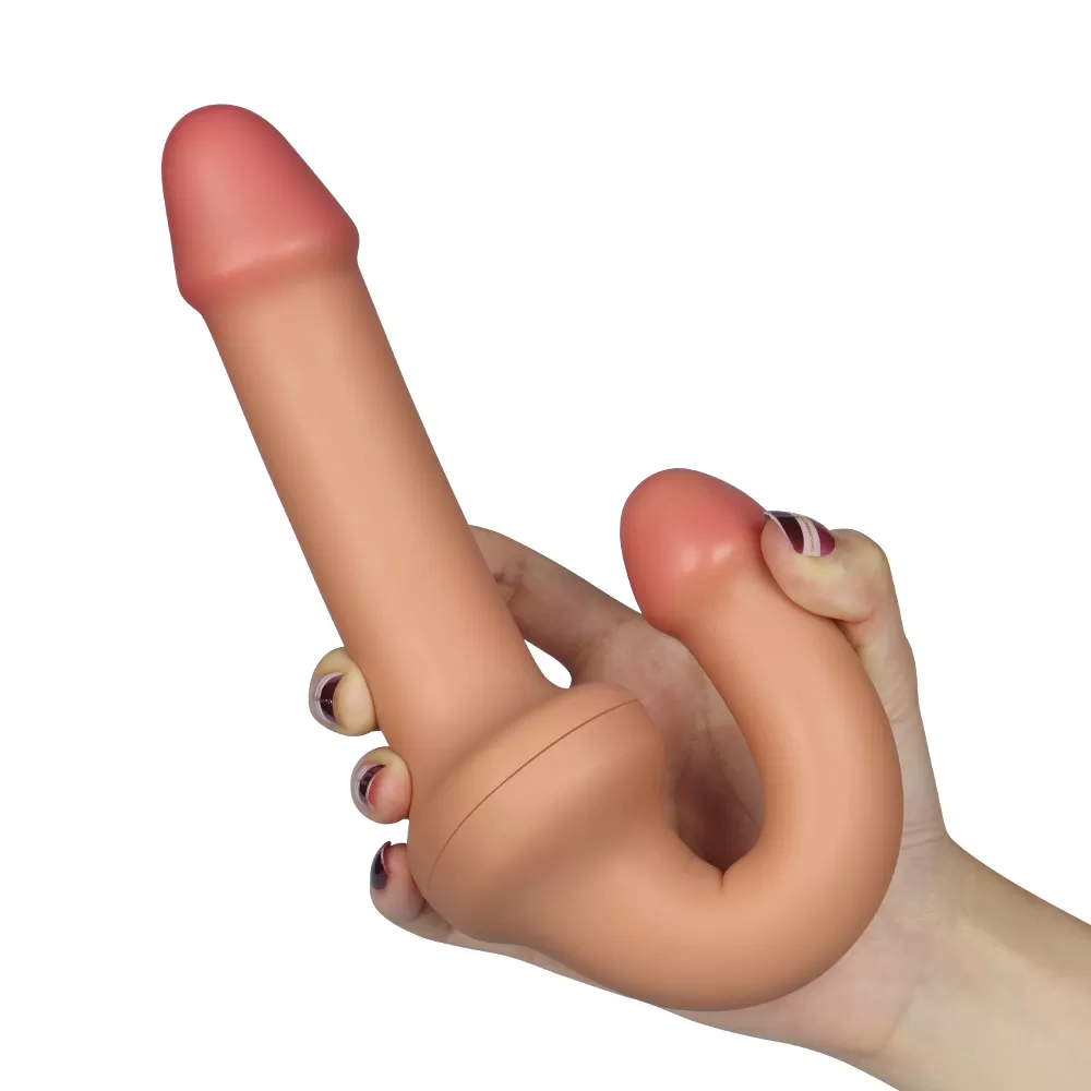 Holy Dong - Ultra Yumuşak Doku Çok Esnek Çift Taraflı Realistik Silikon Double Dildo Gerçeki Yapay Penis 32 CM detay