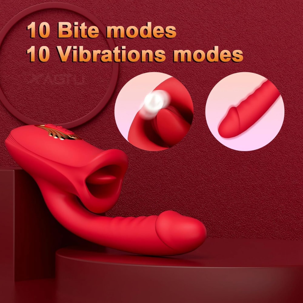 Şarjlı Klitoris Uyarıcı Dil Dudak Hareketli G Nokta Uyarıcı Güçlü Titreşimli 2 in 1 Oral Vibratör detay