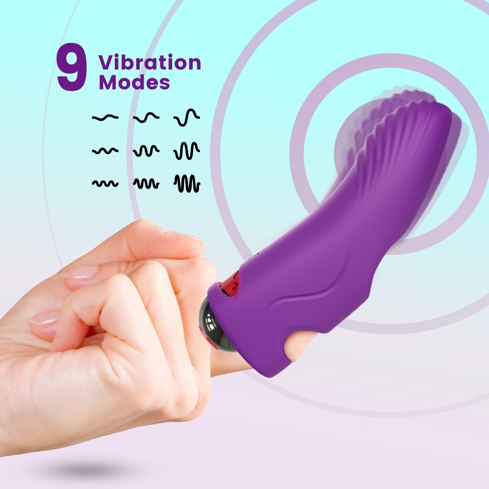 Aurora - Şarjlı G Nokta ve Klitoris Uyarıcı Parmağa Takılabilir Mini Vibratör detay