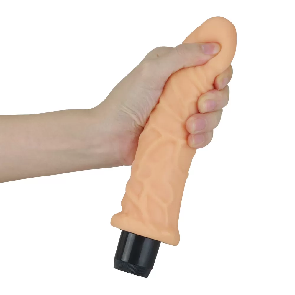 Xtreme Feel - Multi Speed Güçlü Titreşimli Yumuşak Doku Realistik Dildo Testissiz Gerçekçi Yapay Penis 22x4.2 CM detay