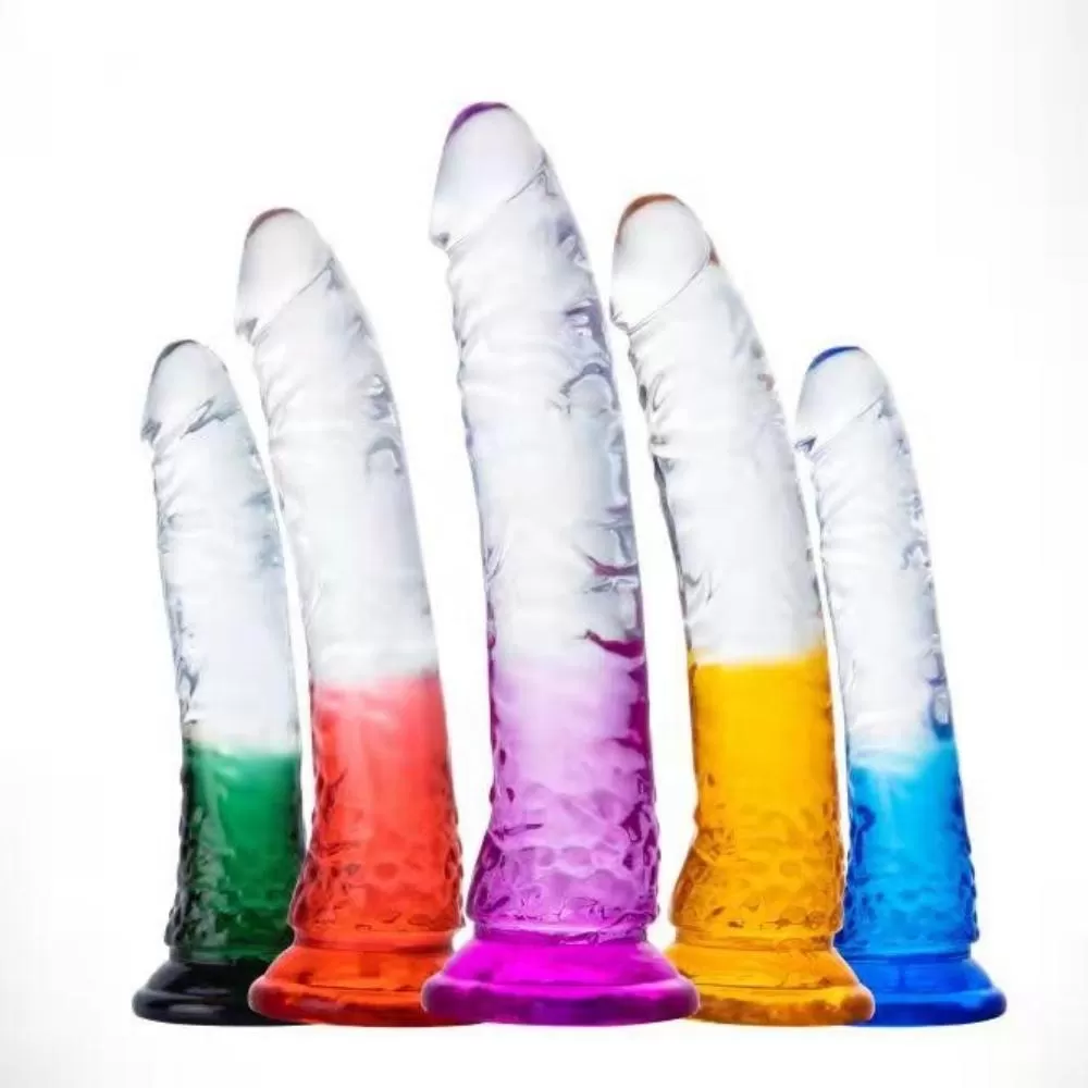 MYST COLOR Dildo Realistik Jel Dokuda Testissiz Ultra Yumuşak Şeffaf Mavi Yapay Penis detay